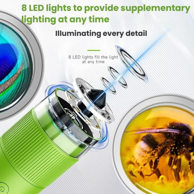 Cartoon HD Children Digital Electronic Microscope With Screen Handheld Portable Magnifier