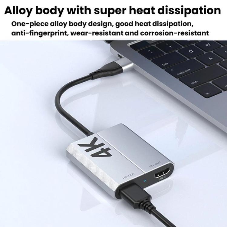 USB3.0+Type-C To Dual HDMI Extender 4K 60HZ Dual Screen Heterodyne HD Video Converter, HD16