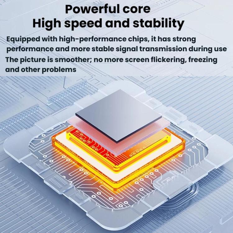 USB3.0+Type-C To Dual HDMI Extender 4K 60HZ Dual Screen Heterodyne HD Video Converter, HD16