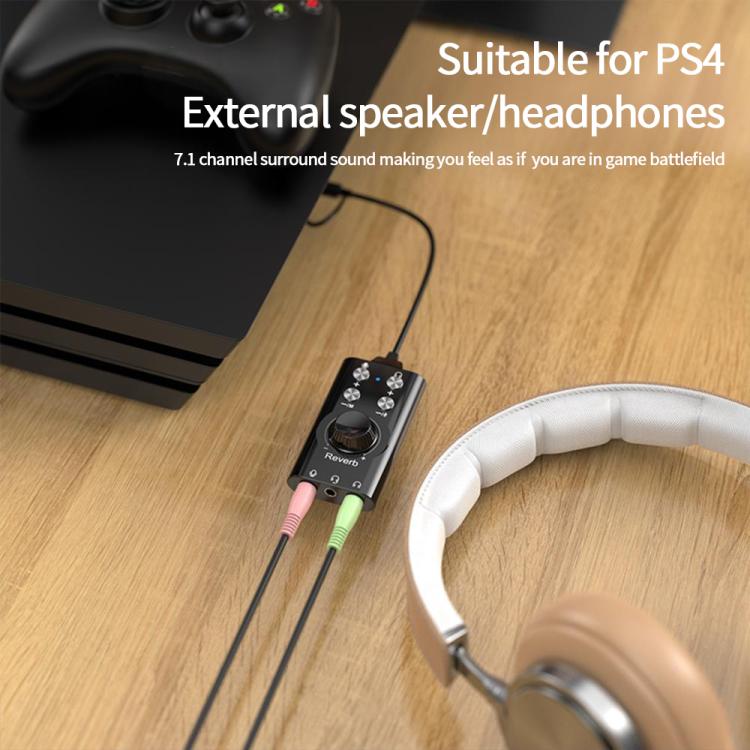 USB / Type-C To 3.5mm 7.1 Surround Sound Computer Voice Changer External Sound Card For Mobile Computer Streaming