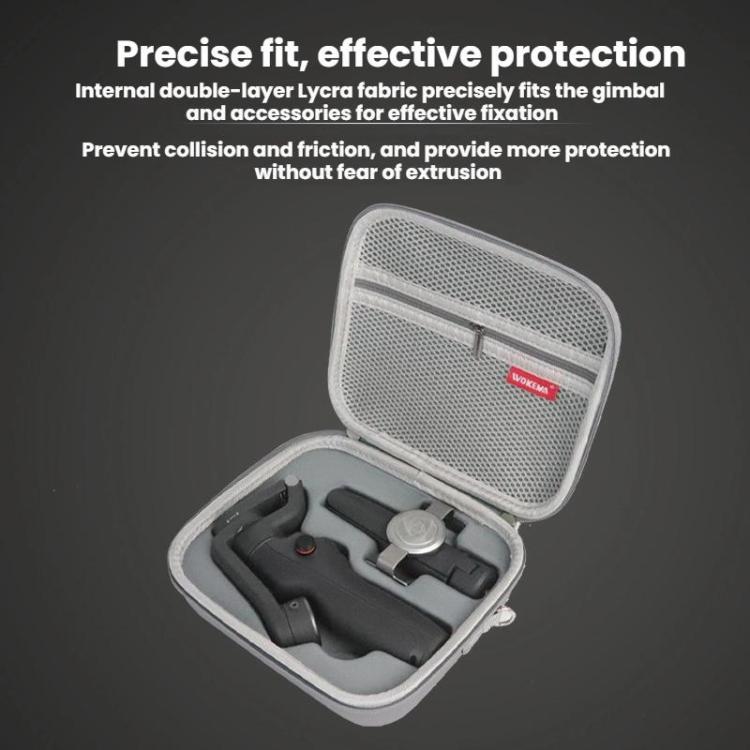 WOKEMA Handheld Gimbal Stabilizer Storage Bag, For DJI OSMO Mobile 4 / SE PU Leather, For DJI OSMO Mobile 4 / SE PU Black, For DJI OSMO Mobile 6 PU Leather, For DJI OSMO Mobile 6 PU Black