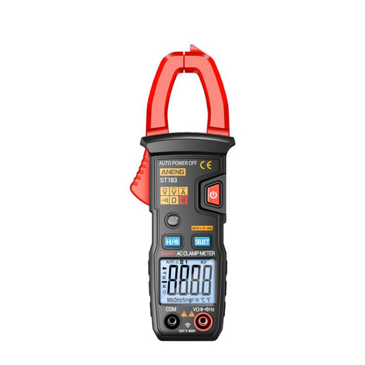 ANENG ST183 600A Digital Clamp Meter With NCV, 4000 Counts, Tests Continuity/Resistance/Capacitance/Diode, Audible & Visual Alarm