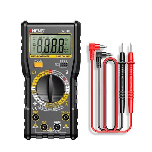 Digital Multimeter with NCV Detection Voltage Tester for AC/DC Current/Voltage, hFE Triode, and Capacitor Test Tool, ANENG SZ818, ANENG SZ818 Pro  Rechargeable