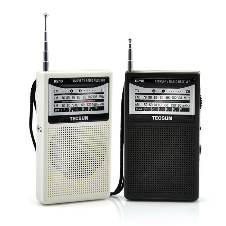 TECSUN R-218 FM/AM/Campus Broadcast Radio Portable Pocket Analog Dial Radio