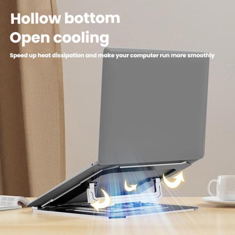 Carbon Steel Laptop Tablet Stand Holder Foldable Desktop Riser With 360-Degree Rotation, Tablet Silver, Tablet Black, Laptop Silver, Laptop Black