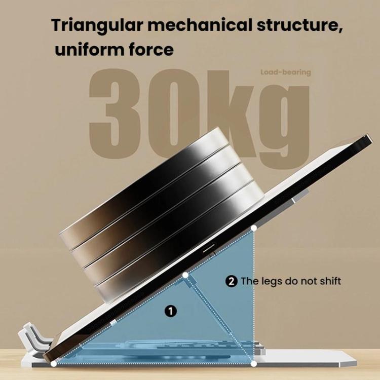 Carbon Steel Laptop Tablet Stand Holder Foldable Desktop Riser With 360-Degree Rotation, Tablet Silver, Tablet Black, Laptop Silver, Laptop Black