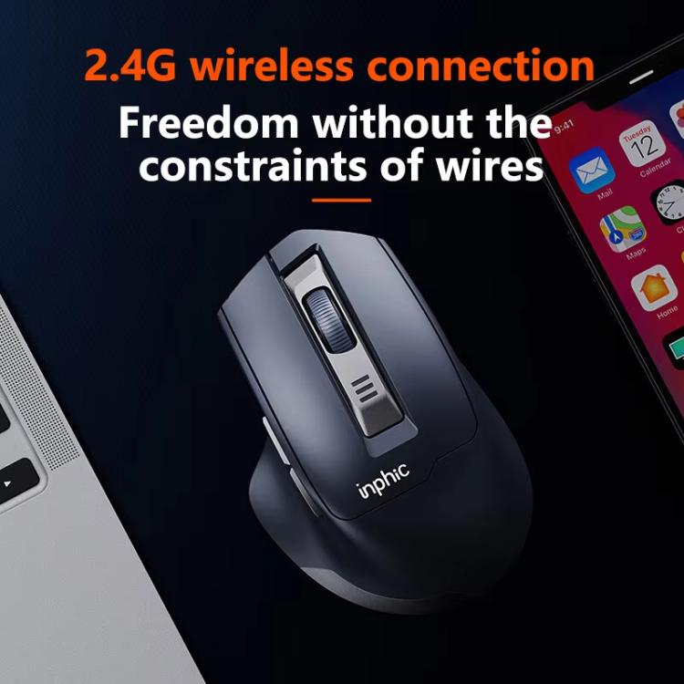 Inphic M9 2.4G Wireless Mouse Business Office Home Ergonomic Mute Computer Mice