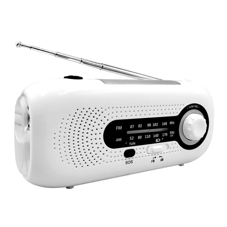 SOS Emergency Solar Hand Crank Weather Radio, No Battery
