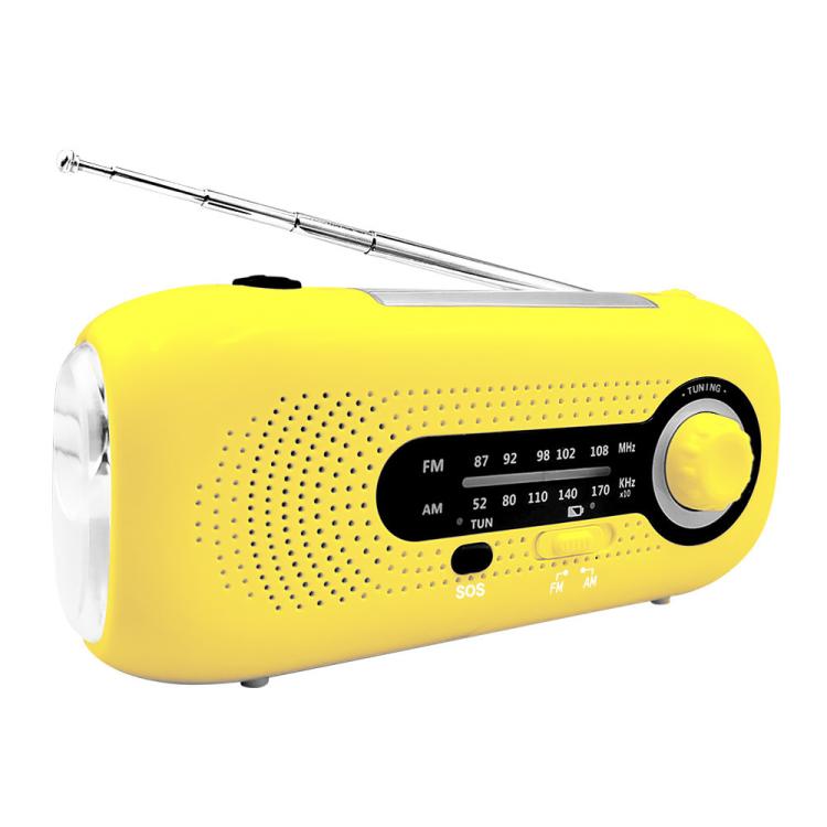 SOS Emergency Solar Hand Crank Weather Radio, No Battery