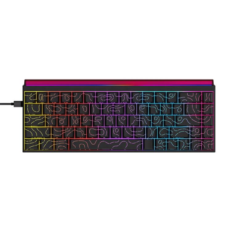NACODEX NK68 Magnetic Shaft Mechanical Dazzle Color Wired Keyboard Office Computer Gaming 68 Keys Keyboard
