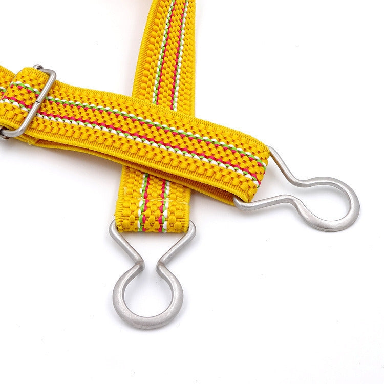 Candy-colored 8-Character Clasp Elastic Braided Belt for Children