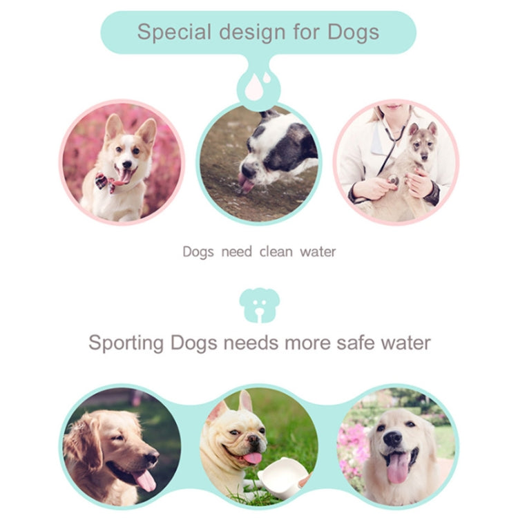 Portable Pet Dog Water Bottle Small Large Dog Travel Puppy Cat Drinking Water Bowl Outdoor Pet Water Dispenser Feeder Pet Supplies, 350 ml, 550 ml