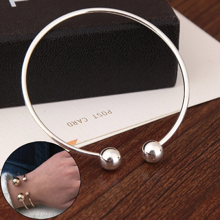 Copper Great Ball Alloy Opening Bangle For Woman
