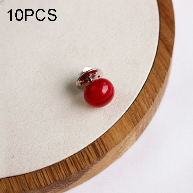 10 PCS Versatile Pearl Stud Buckle Anti-light Collar Buttonigan Shawl Pin Needle Diy Scarf Collar Pin Brooch Pin