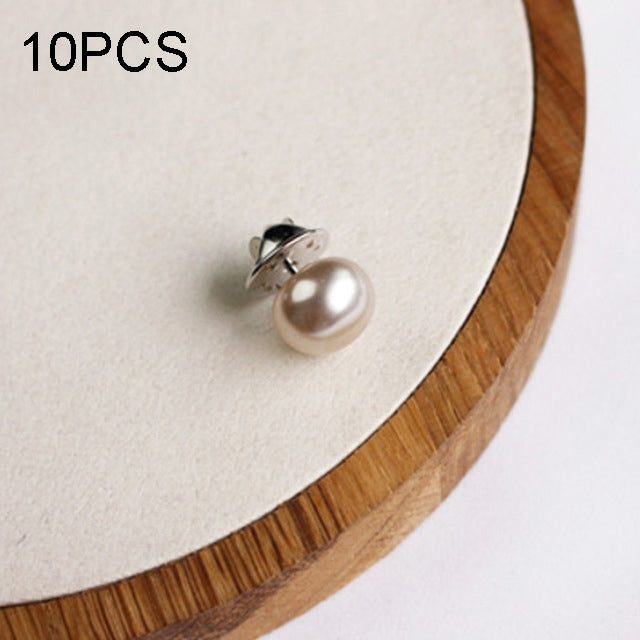 10 PCS Versatile Pearl Stud Buckle Anti-light Collar Buttonigan Shawl Pin Needle Diy Scarf Collar Pin Brooch Pin