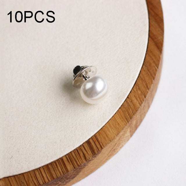10 PCS Versatile Pearl Stud Buckle Anti-light Collar Buttonigan Shawl Pin Needle Diy Scarf Collar Pin Brooch Pin