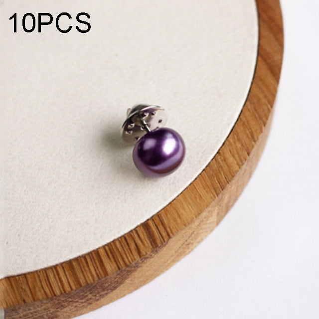 10 PCS Versatile Pearl Stud Buckle Anti-light Collar Buttonigan Shawl Pin Needle Diy Scarf Collar Pin Brooch Pin
