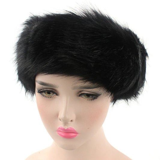 Unisex Winter Imitation Fur Headband Bomber Hat