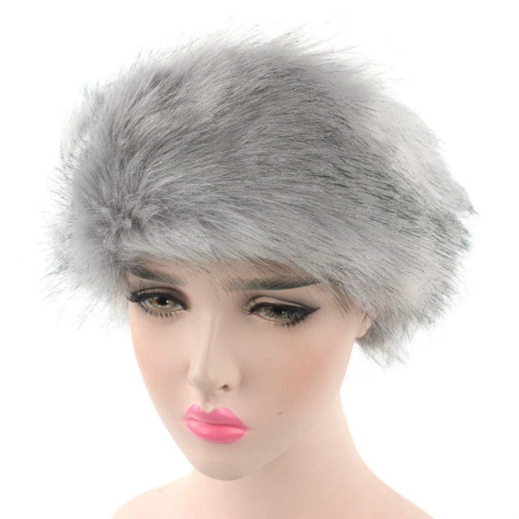 Unisex Winter Imitation Fur Headband Bomber Hat