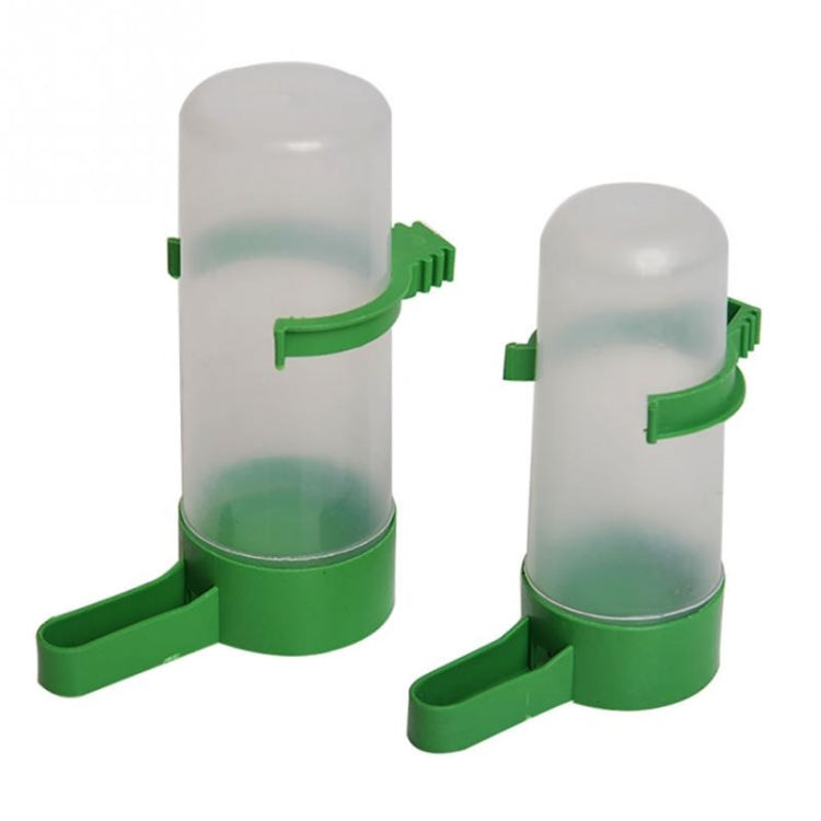 10 PCS Practical Birds Feeding Equipment Parrot Bird Drinker Watering Feeder with Clip, S, L