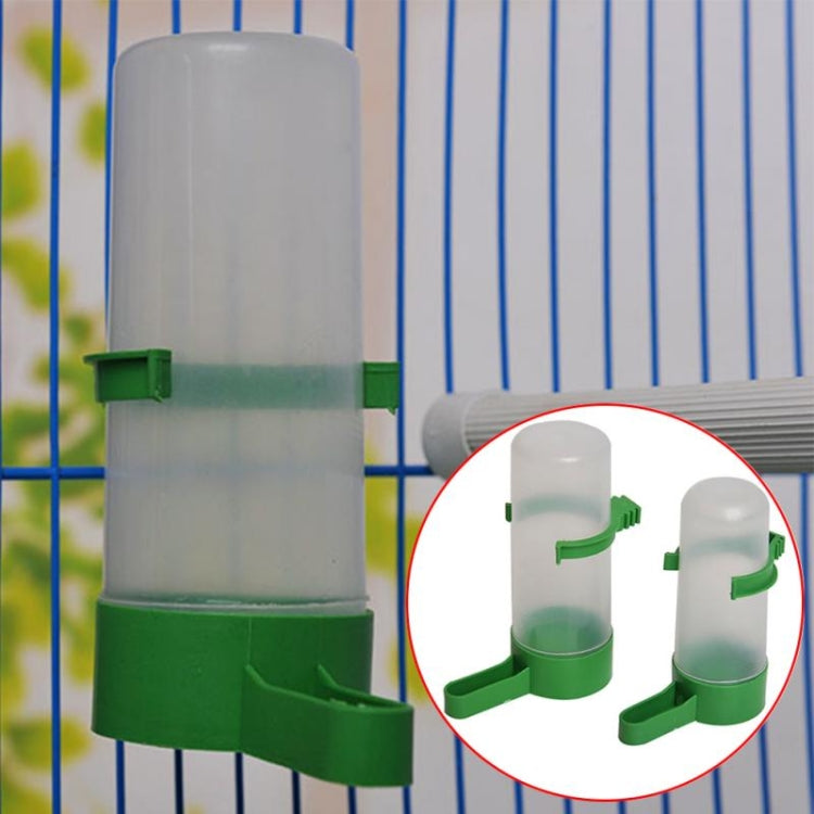 10 PCS Practical Birds Feeding Equipment Parrot Bird Drinker Watering Feeder with Clip, S, L