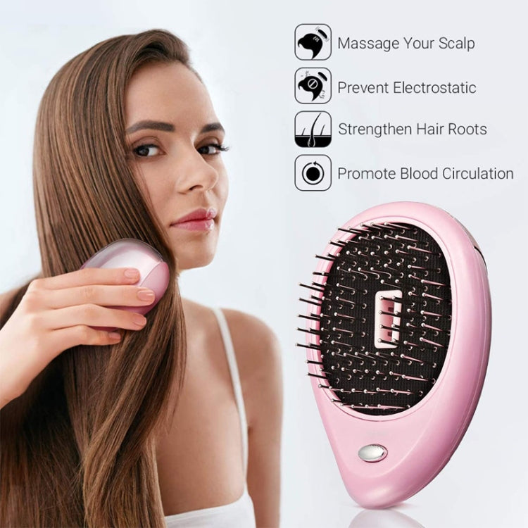 Portable Electric Hair Ionic Brush Hair Straightener Brush Negative Ion Comb Anti-static Massage Mini Straight Hair comb
