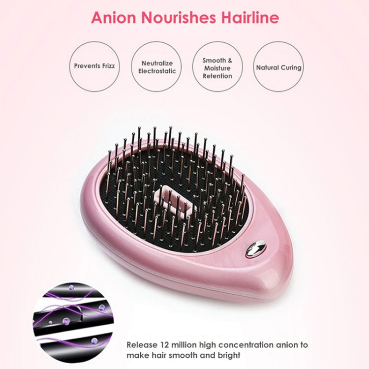 Portable Electric Hair Ionic Brush Hair Straightener Brush Negative Ion Comb Anti-static Massage Mini Straight Hair comb