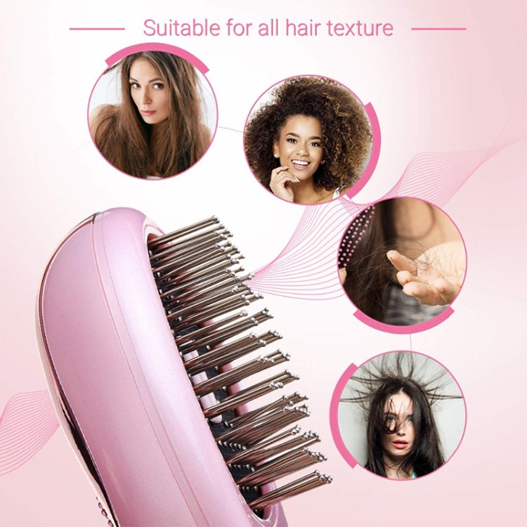 Portable Electric Hair Ionic Brush Hair Straightener Brush Negative Ion Comb Anti-static Massage Mini Straight Hair comb