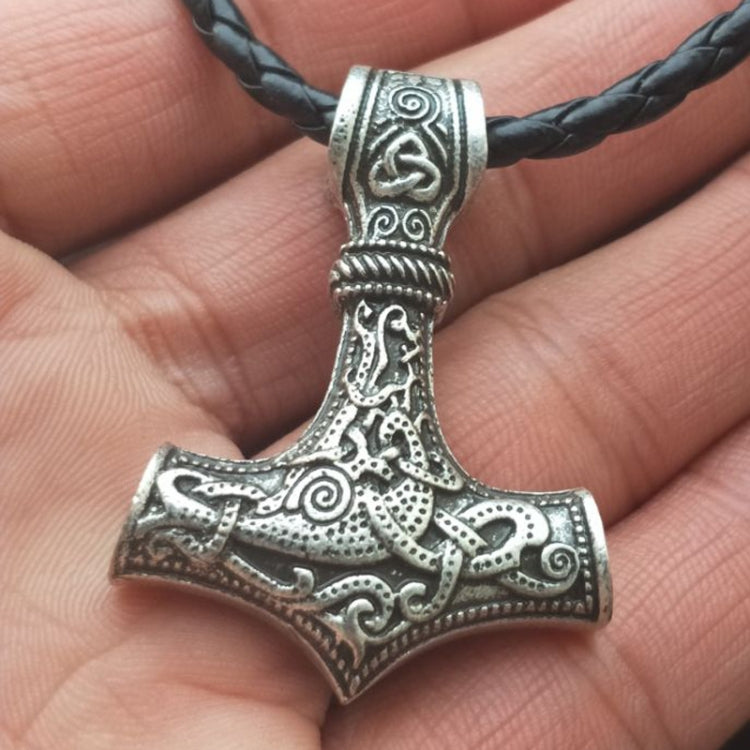 Mjolnir Pendant Viking Protective Talisman Hammer Necklace
