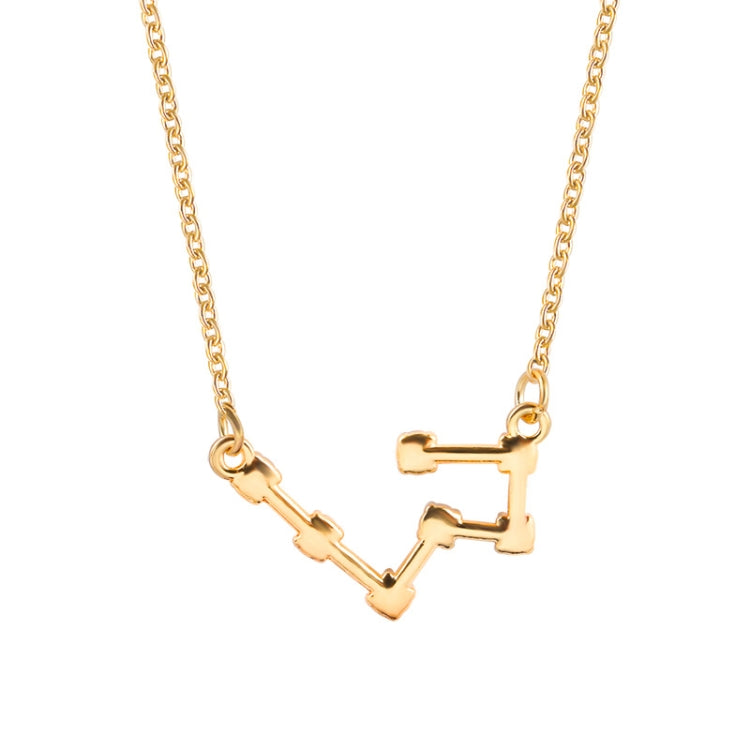 Fashion Zircon Pendant Zodiac Guardian Necklace Short Clavicle Chain