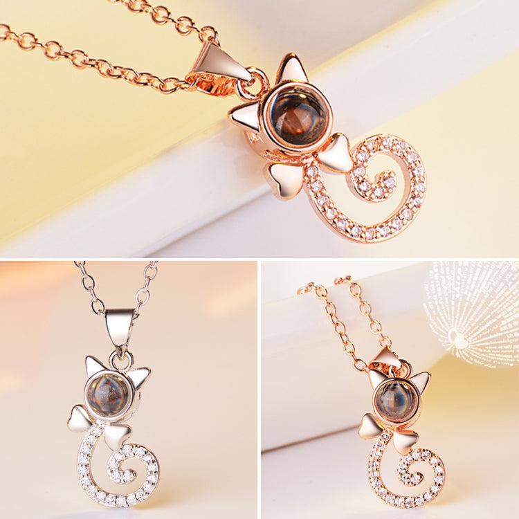 100 Language I love You Necklace Memory Projection Pendant Wedding Letter Necklace