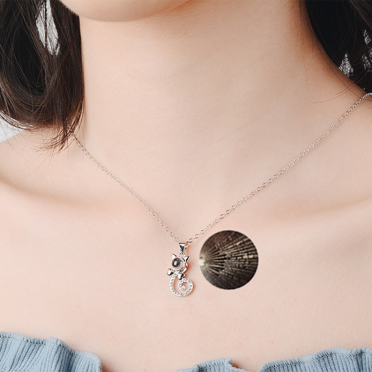 100 Language I love You Necklace Memory Projection Pendant Wedding Letter Necklace