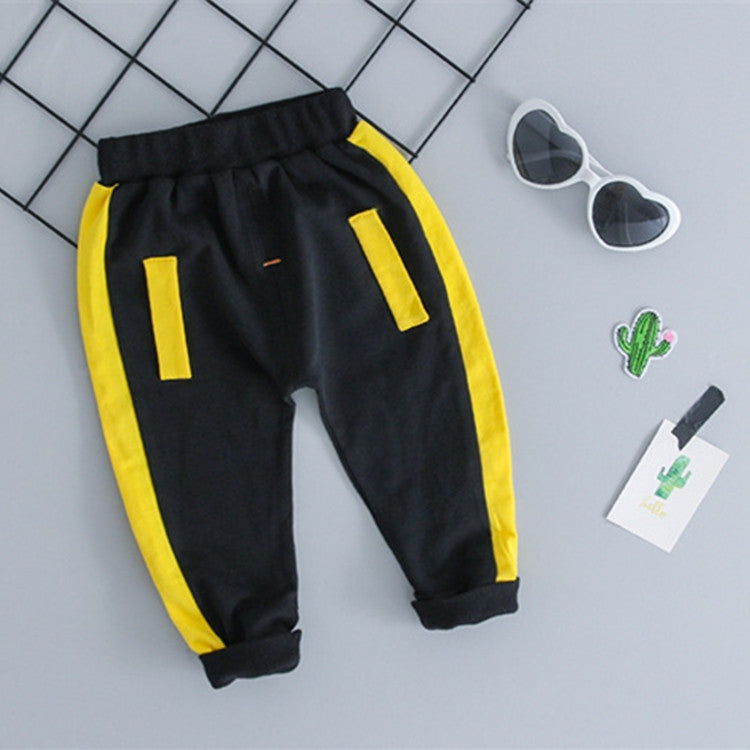 Spring and Autumn Boys Clothing Letters Pattern Round Neck Long Sleeve T-Shirt + Trousers Sports Set
