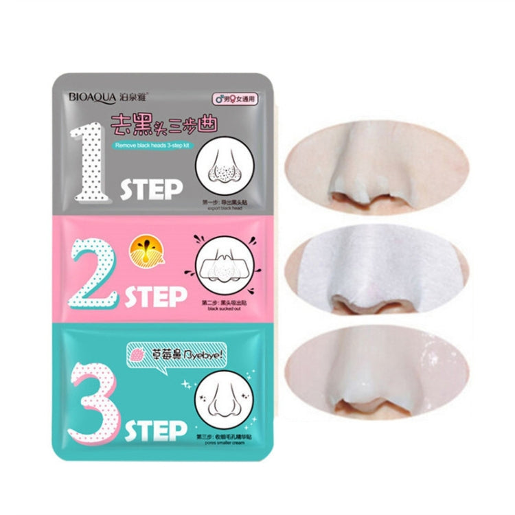 3 PCS Beauty Pig Nose Mask Remove Blackhead Acne Remover Clear Black Head 3 Step Kit Skin