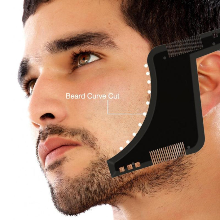 Double-sided Beard Comb Molding Template Tool Beard Shaping Styling Tool With Inbuilt Comb