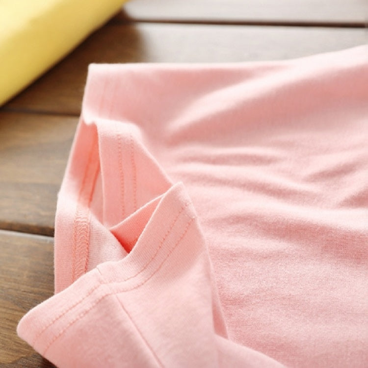 Spring Girls Solid Color Lace Round Neck Bottoming Shirt Children Clothing