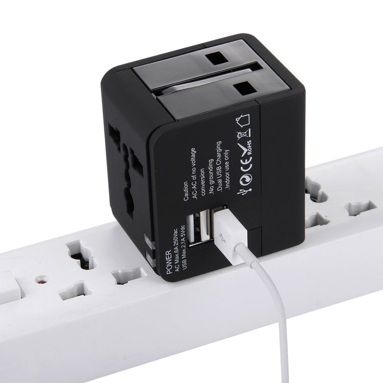 5V 2.1A Dual USB Power Socket Charger Adapter, UK / EU / US / AU Plug