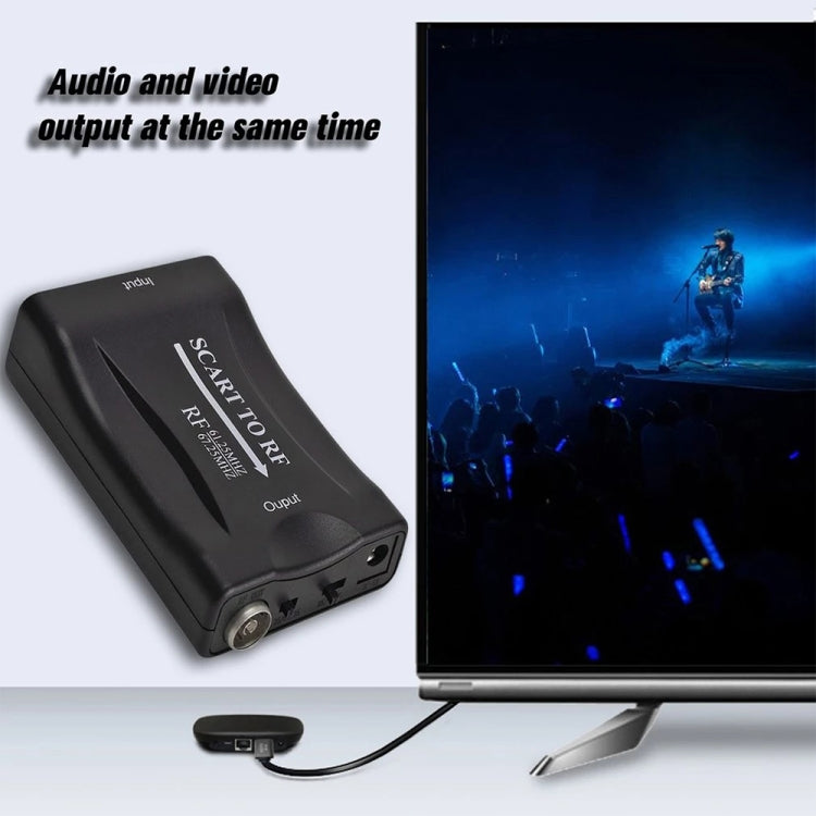 SCART to RF Video Converter, Support RF67.25MHz, 61.25MHz