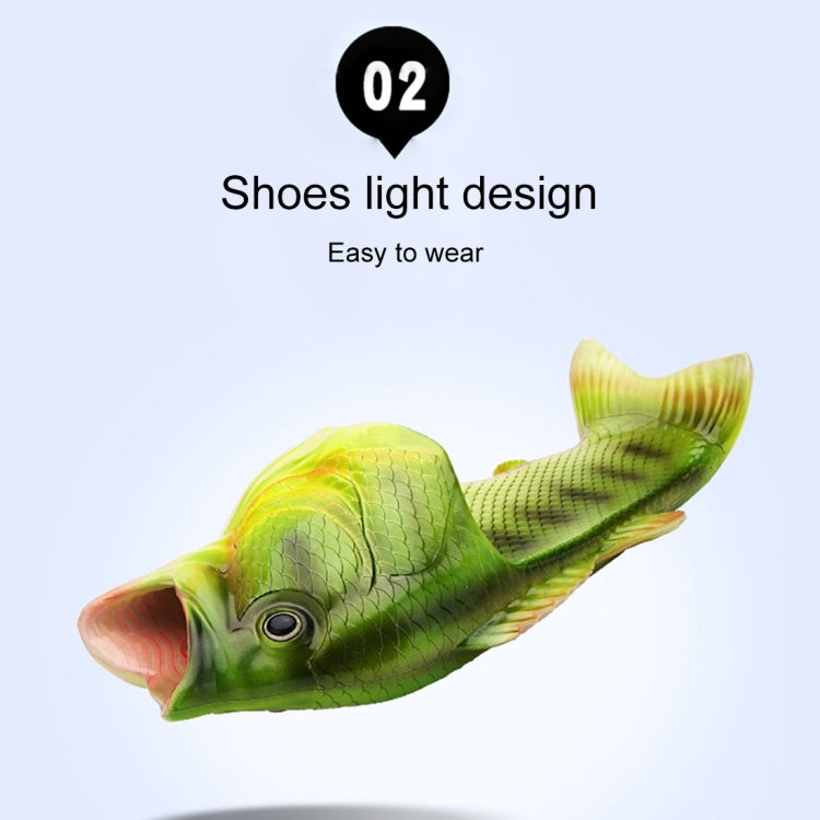 Fish Style EVA Material Summer Beach Sandals Simulation Fish Beach Slippers for Men and Women, Size: 38#