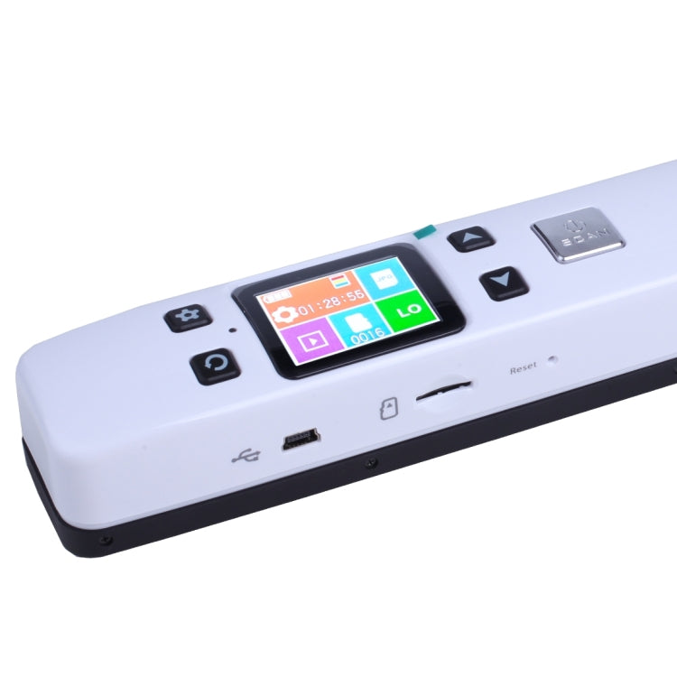 iScan02 Double Roller Mobile Document Portable Handheld Scanner with LED Display,  Support 1050DPI  / 600DPI  / 300DPI  / PDF / JPG / TF