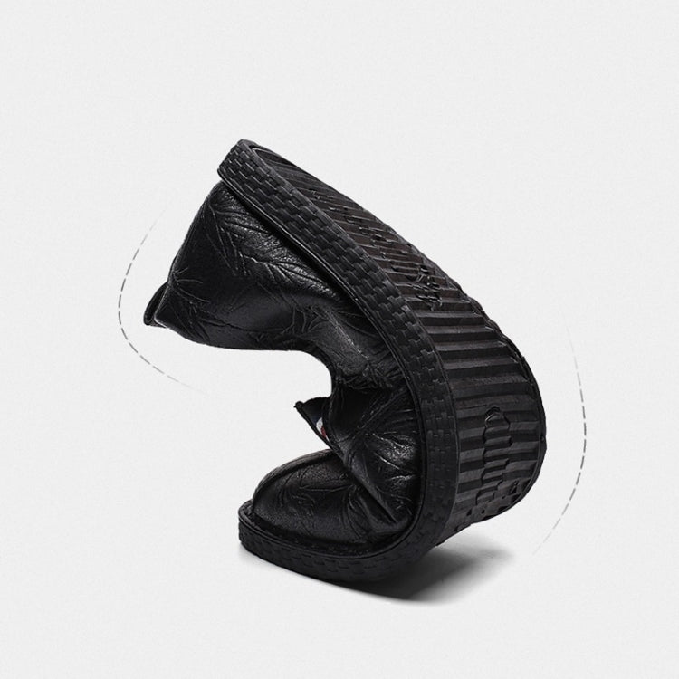 Casual Breathable Round Head Leather Shoes for Men