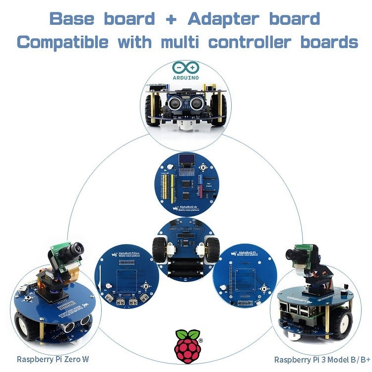 Waveshare AlphaBot2 robot building kit for Raspberry Pi 3 Model B