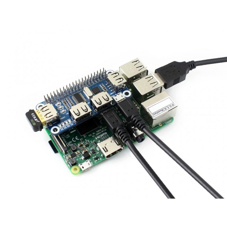 Waveshare 4 Port USB HUB HAT for Raspberry Pi