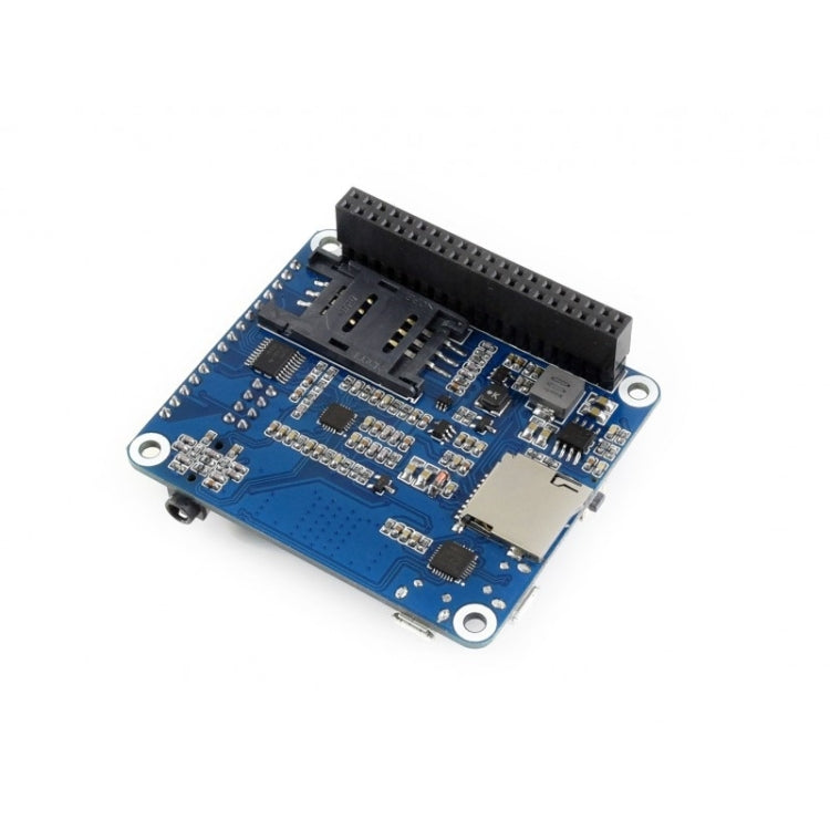 Waveshare 4G / 3G / 2G / GSM / GPRS / GNSS HAT for Raspberry Pi, LTE CAT4, for Southeast Asia, West Asia, Europe, Africa