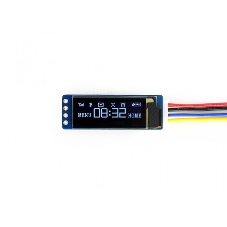 Waveshare 0.91 inch OLED Display Module, 128x32 Pixels, I2C Interface
