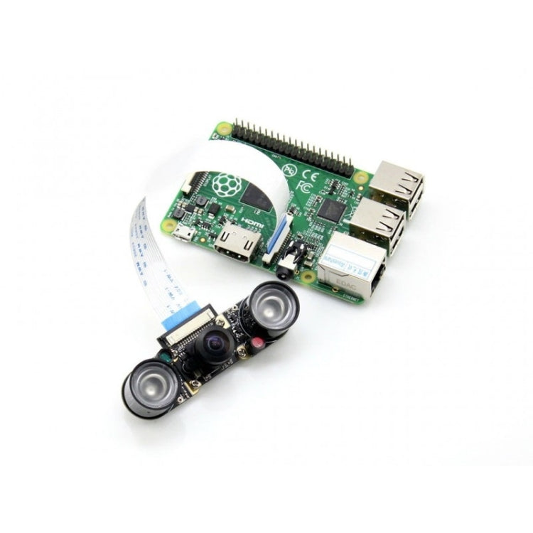 Waveshare RPi Camera (H) Module, Fisheye Lens, Supports Night Vision