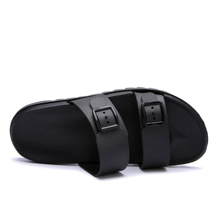 Stylish Lightweight Non-slip Wearable Slippers Beach Shoes for Men (Color:Brown Size:43)