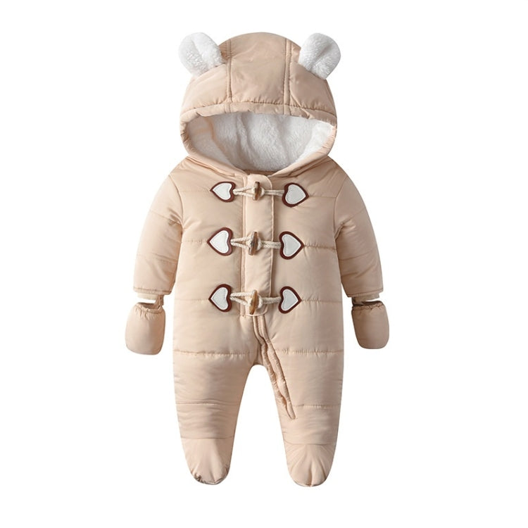 Quilted And Velvet Warm Baby Onesies