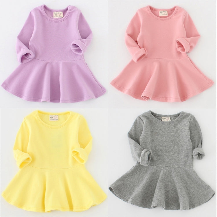 Girls Ruffled Long Sleeve Dress