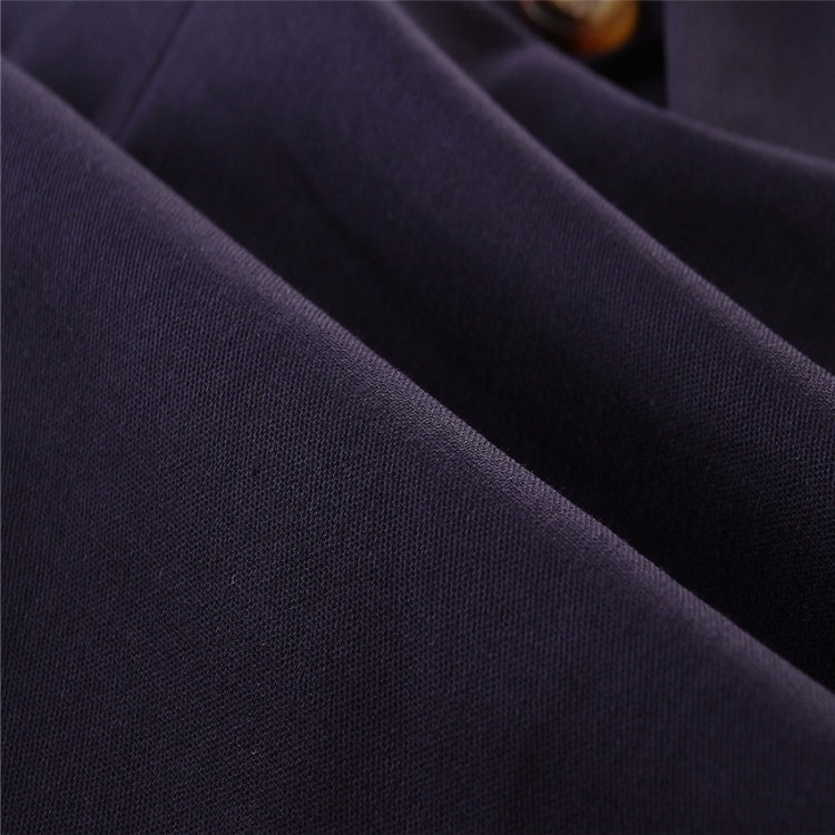 Girls Short-sleeved Single-breasted Jumpsuit